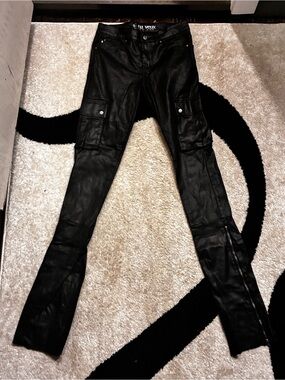 Stacked Waxed Denim